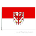 90*150CM Brandenburgse vlag 100% polyester Brandenburgse banner